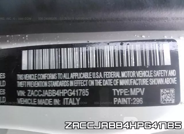 ZACCJABB4HPG41785