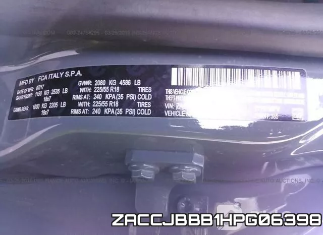 ZACCJBBB1HPG06398