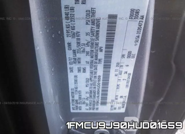 1FMCU9J90HUD01659