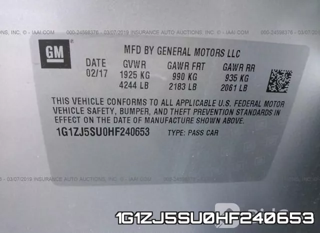 1G1ZJ5SU0HF240653