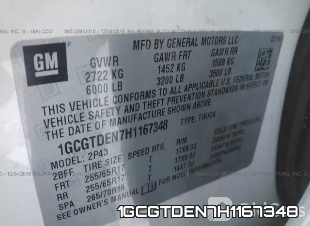 1GCGTDEN7H1167348