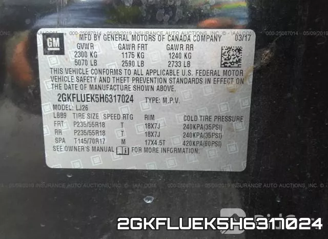 2GKFLUEK5H6317024