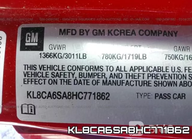 KL8CA6SA8HC771862