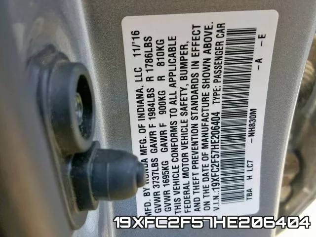 19XFC2F57HE206404