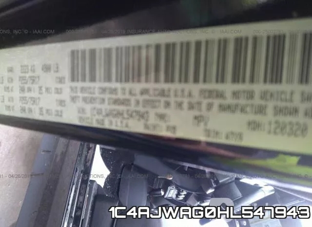 1C4AJWAG0HL547943