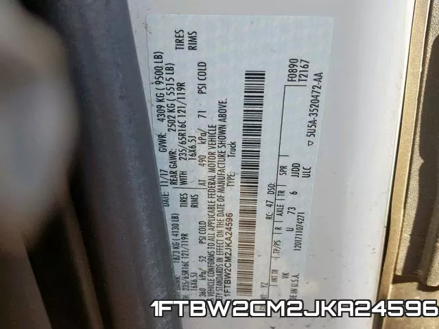1FTBW2CM2JKA24596