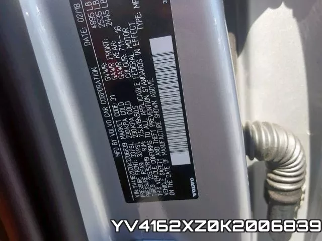 YV4162XZ0K2006839