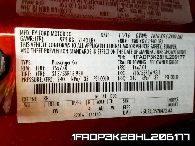 1FADP3K28HL206177