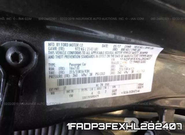1FADP3FEXHL282407