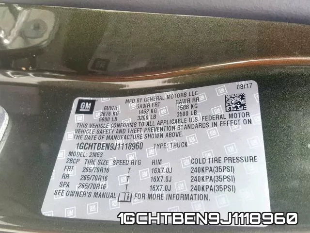 1GCHTBEN9J1118960