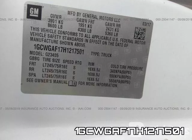 1GCWGAF17H1217501