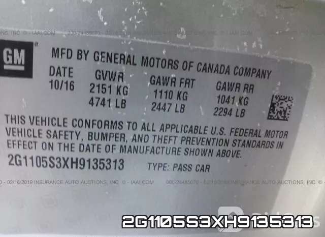 2G1105S3XH9135313