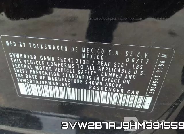 3VW2B7AJ9HM391559