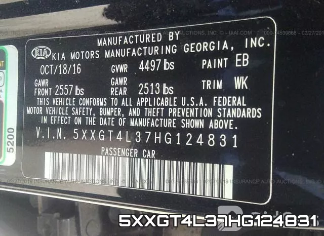 5XXGT4L37HG124831