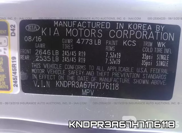 KNDPR3A67H7176118